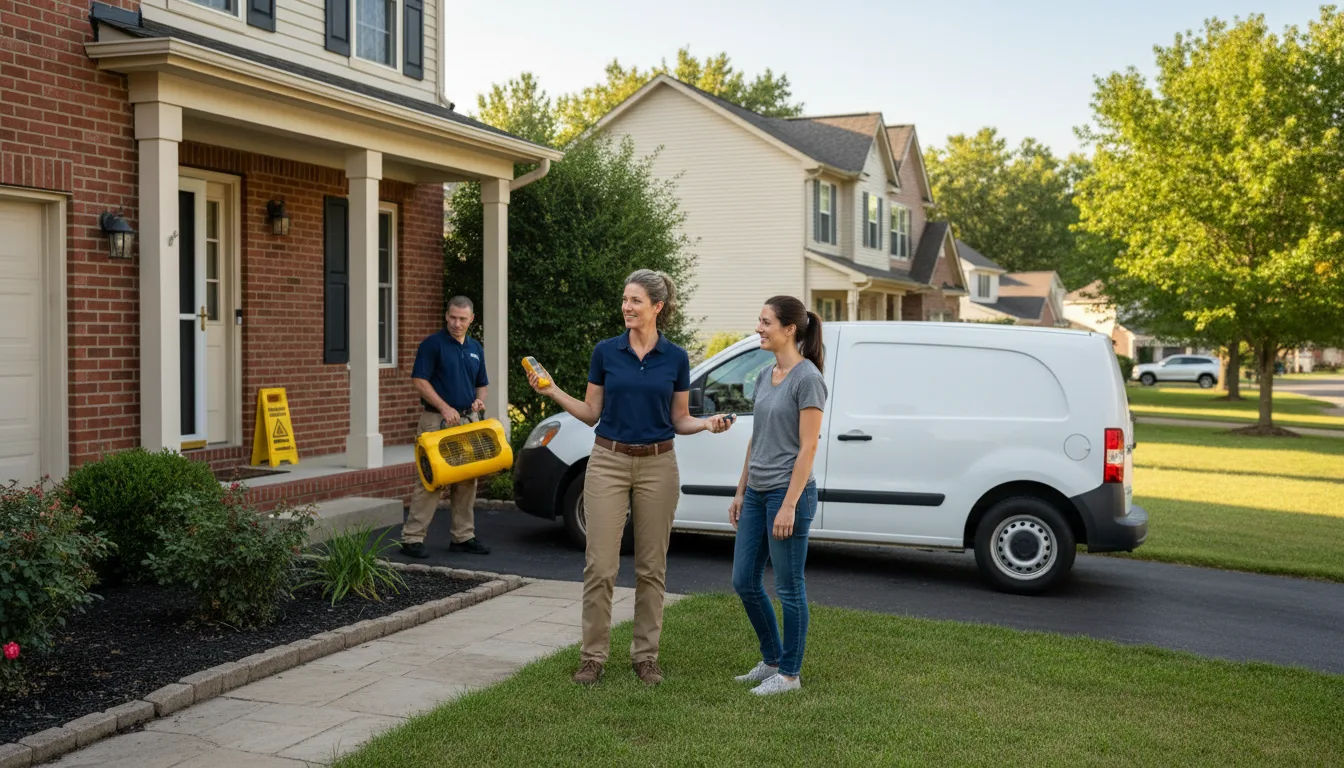 Water restoration image for Home Water Damage Repair in Jeffersonville, OH